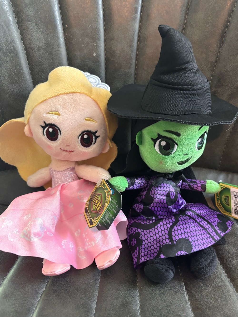 Wicked Plush Princess and Witch Duo - Pink & Green